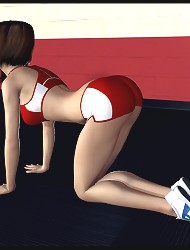 Horny porn comics chick is deepthroating black cock