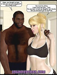 Interracial cartoons are full of hot threesome scenes