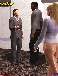 Young blonde from 3D toons is going to be fucked