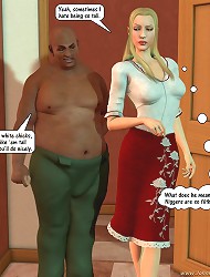 Horny ebony man is incredibly strong 3D porn lover