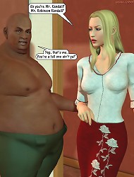 Horny ebony man is incredibly strong 3D porn lover