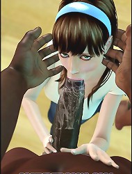 Dirty interracial cartoons about wild lovers and sex